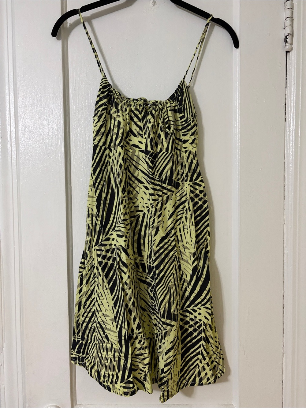 RVCA Yellow and Black Mini Dress